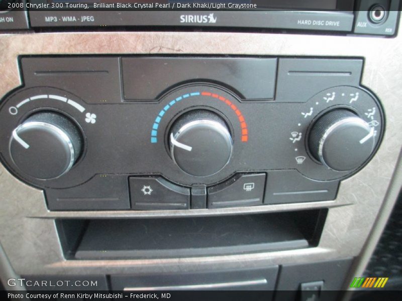 Brilliant Black Crystal Pearl / Dark Khaki/Light Graystone 2008 Chrysler 300 Touring