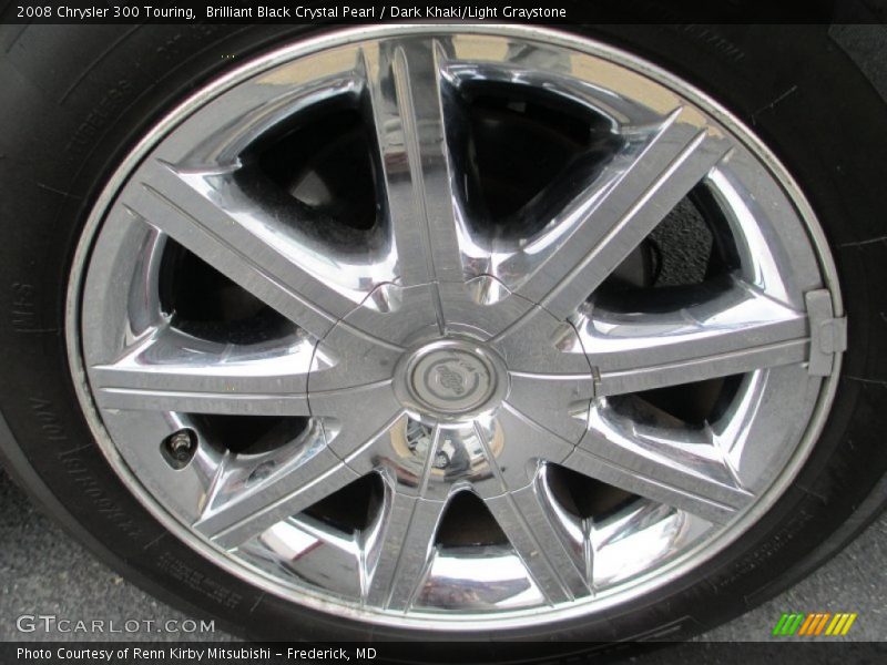 Brilliant Black Crystal Pearl / Dark Khaki/Light Graystone 2008 Chrysler 300 Touring