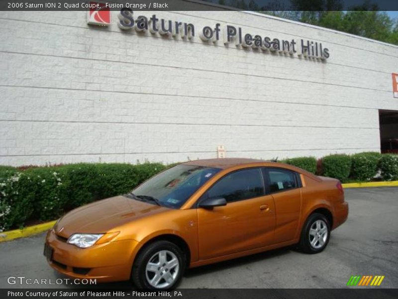 2006 Saturn ION 2 Quad Coupe in Fusion Orange Photo No. 9373270