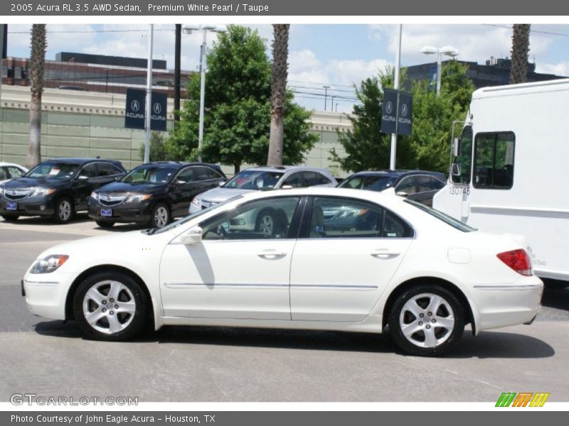 Premium White Pearl / Taupe 2005 Acura RL 3.5 AWD Sedan