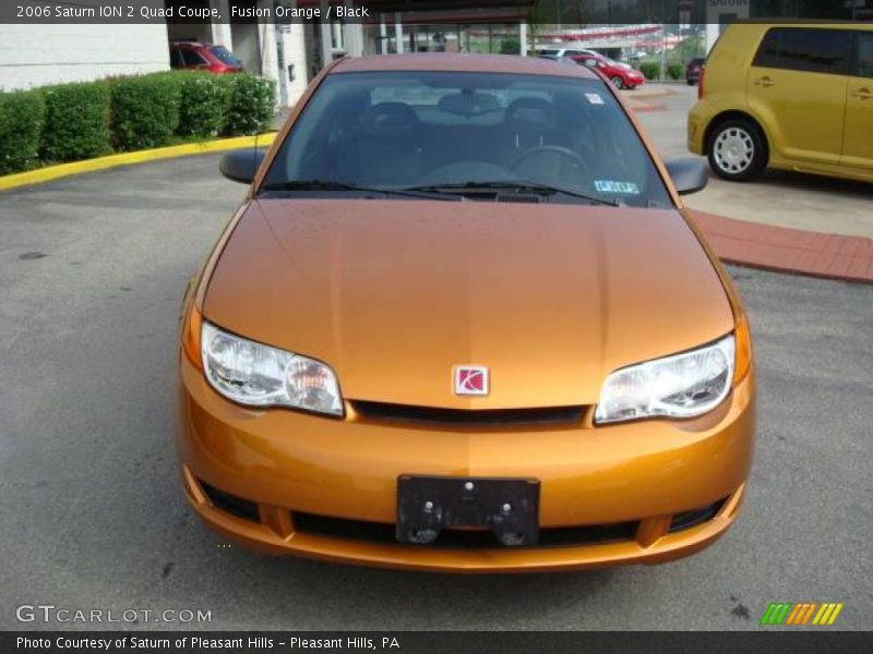 Fusion Orange / Black 2006 Saturn ION 2 Quad Coupe