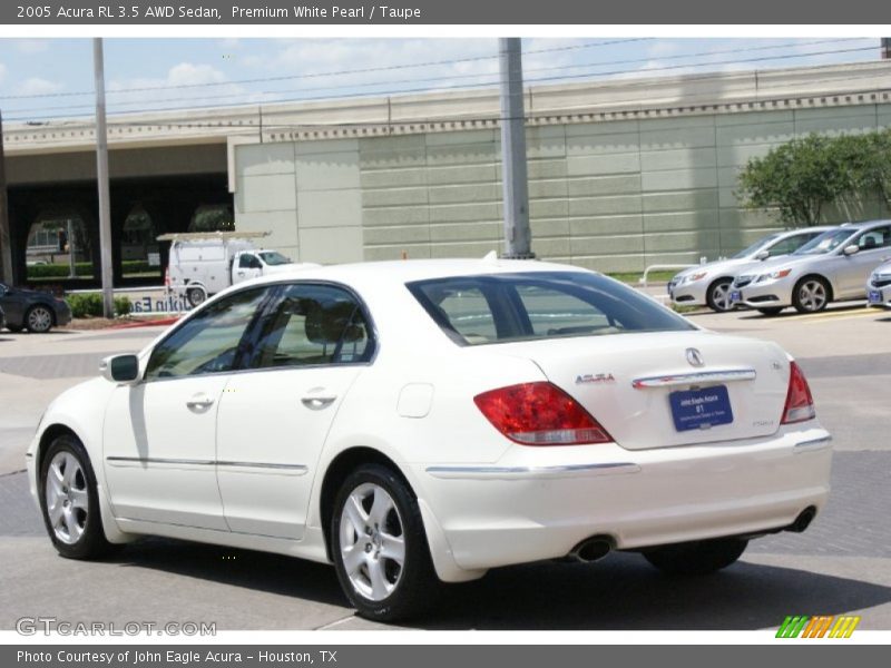 Premium White Pearl / Taupe 2005 Acura RL 3.5 AWD Sedan