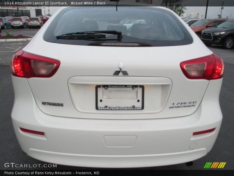 Wicked White / Black 2014 Mitsubishi Lancer ES Sportback