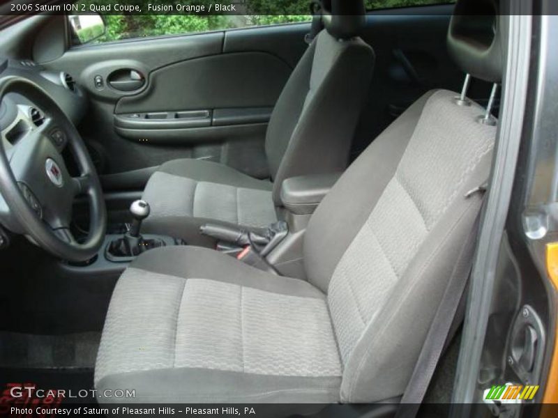 Fusion Orange / Black 2006 Saturn ION 2 Quad Coupe