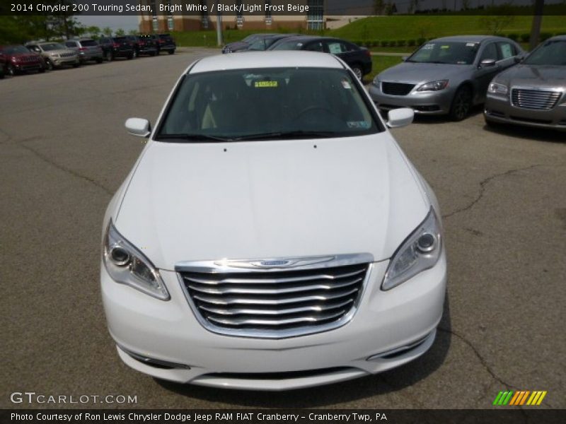 Bright White / Black/Light Frost Beige 2014 Chrysler 200 Touring Sedan