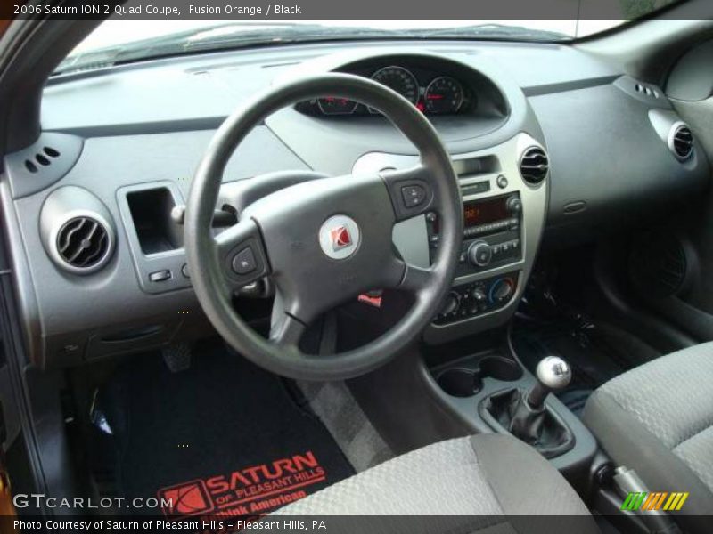 Fusion Orange / Black 2006 Saturn ION 2 Quad Coupe