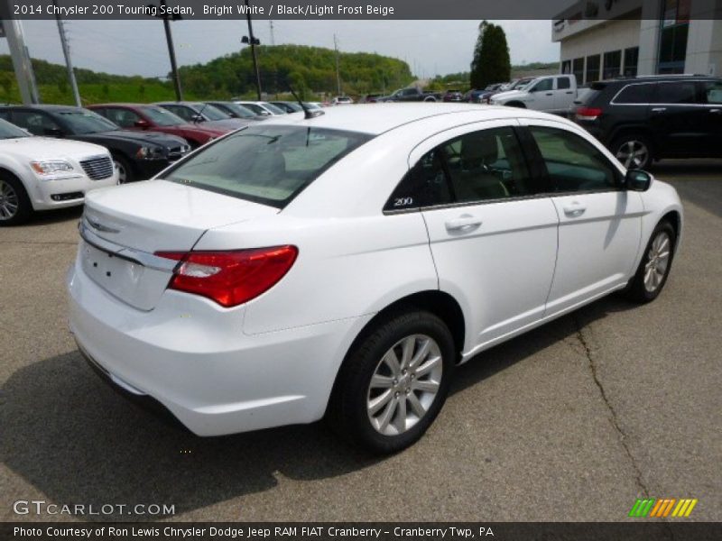 Bright White / Black/Light Frost Beige 2014 Chrysler 200 Touring Sedan