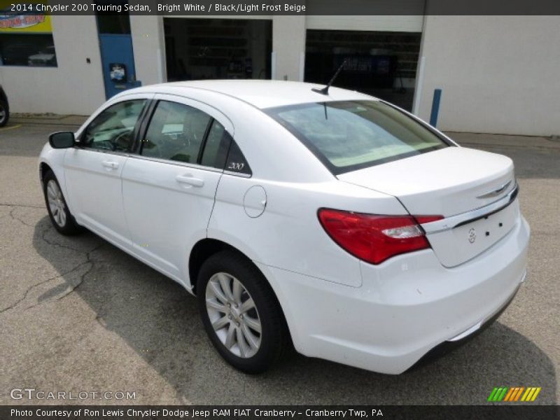 Bright White / Black/Light Frost Beige 2014 Chrysler 200 Touring Sedan