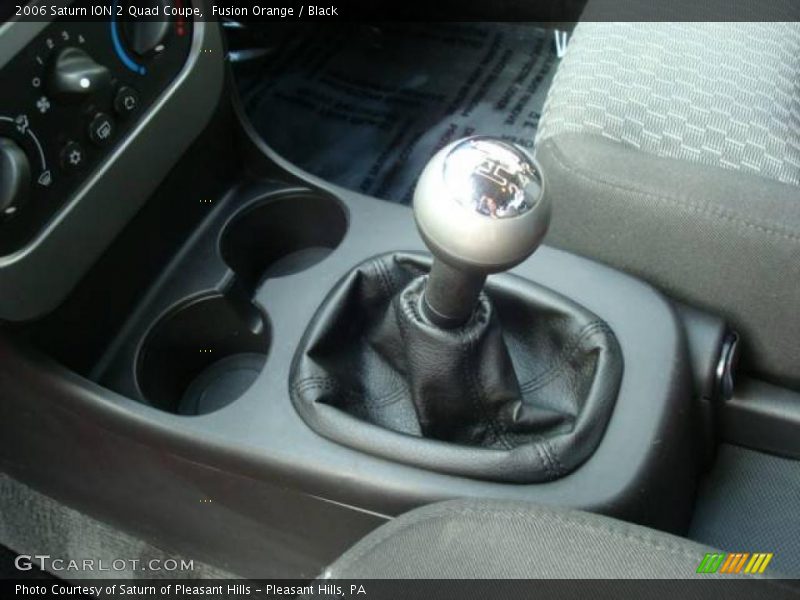 Fusion Orange / Black 2006 Saturn ION 2 Quad Coupe