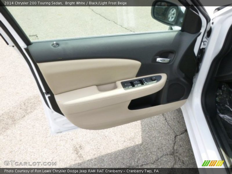Bright White / Black/Light Frost Beige 2014 Chrysler 200 Touring Sedan