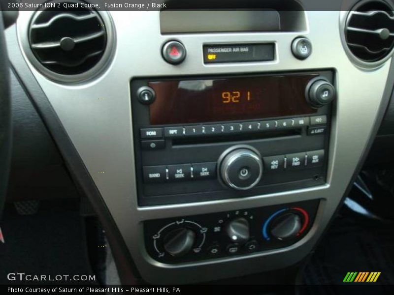 Fusion Orange / Black 2006 Saturn ION 2 Quad Coupe