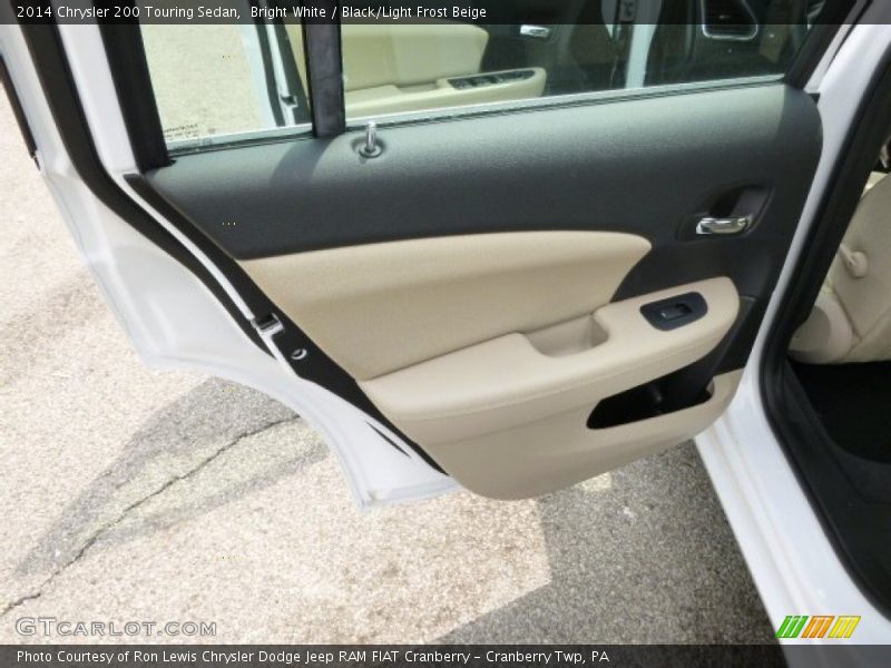Bright White / Black/Light Frost Beige 2014 Chrysler 200 Touring Sedan
