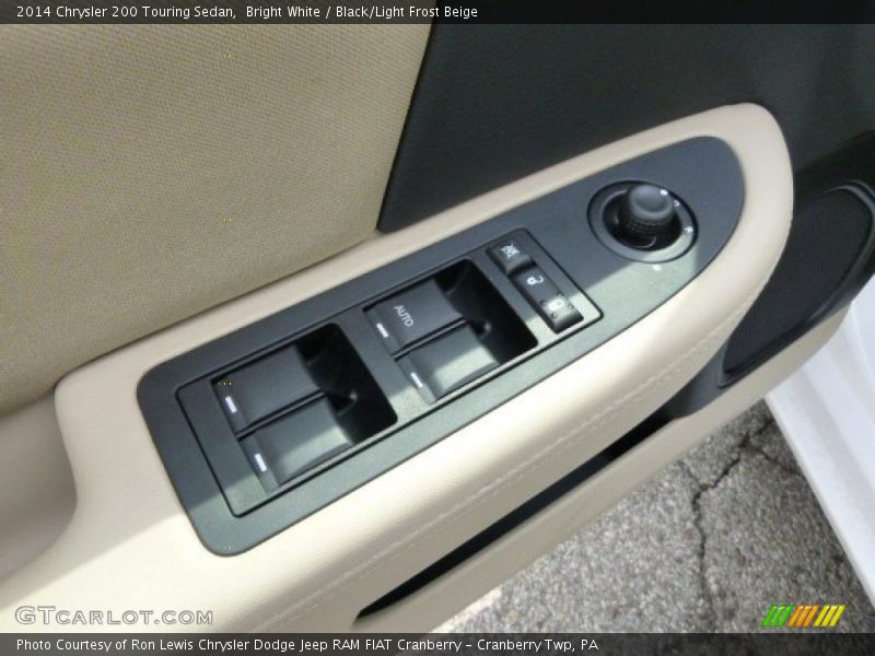 Bright White / Black/Light Frost Beige 2014 Chrysler 200 Touring Sedan