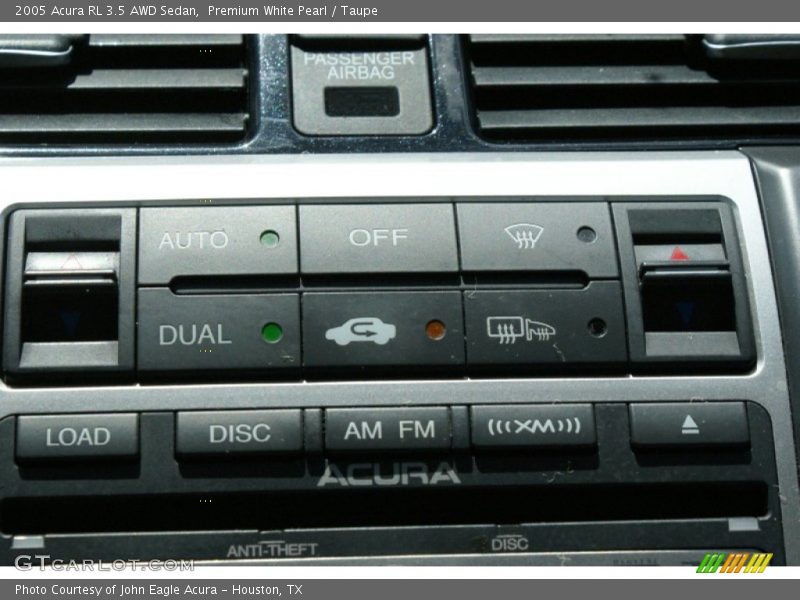 Premium White Pearl / Taupe 2005 Acura RL 3.5 AWD Sedan