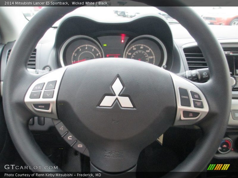 Wicked White / Black 2014 Mitsubishi Lancer ES Sportback