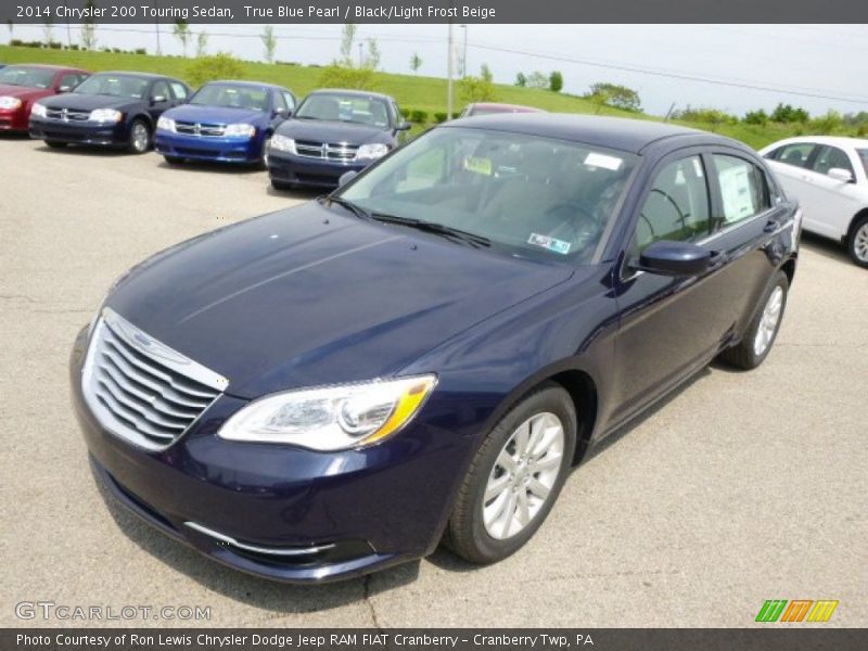 True Blue Pearl / Black/Light Frost Beige 2014 Chrysler 200 Touring Sedan