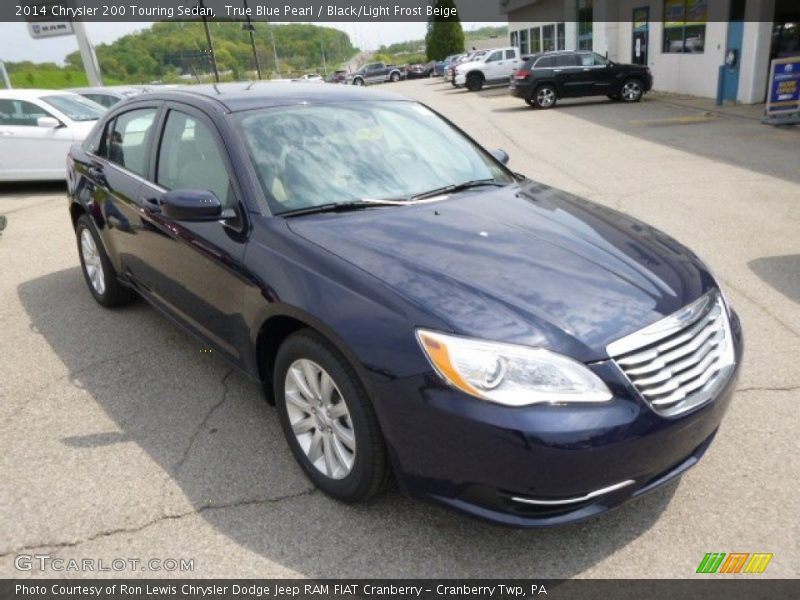 True Blue Pearl / Black/Light Frost Beige 2014 Chrysler 200 Touring Sedan