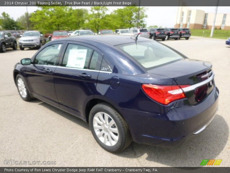 True Blue Pearl / Black/Light Frost Beige 2014 Chrysler 200 Touring Sedan