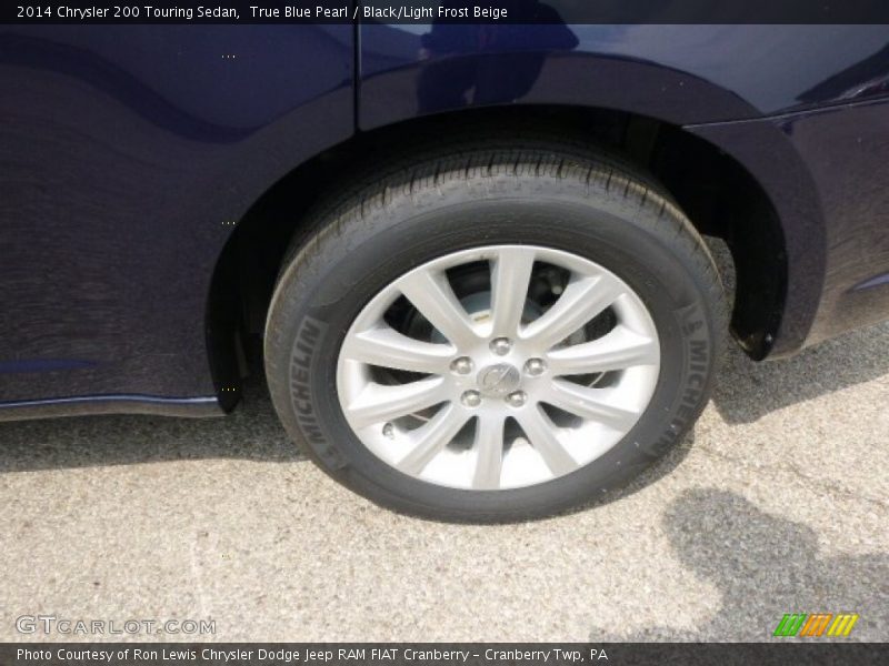 True Blue Pearl / Black/Light Frost Beige 2014 Chrysler 200 Touring Sedan