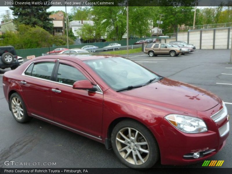 Red Jewel / Cocoa/Cashmere 2009 Chevrolet Malibu LTZ Sedan