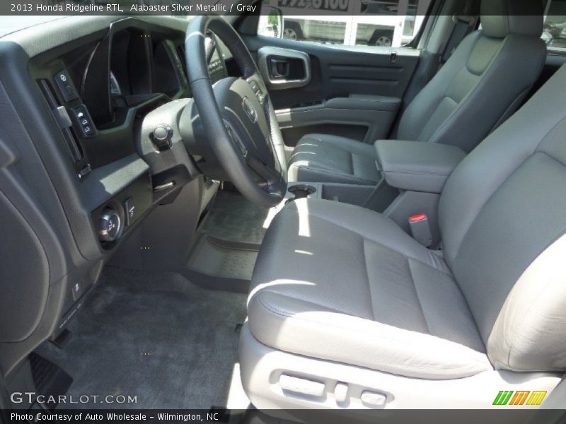 Alabaster Silver Metallic / Gray 2013 Honda Ridgeline RTL