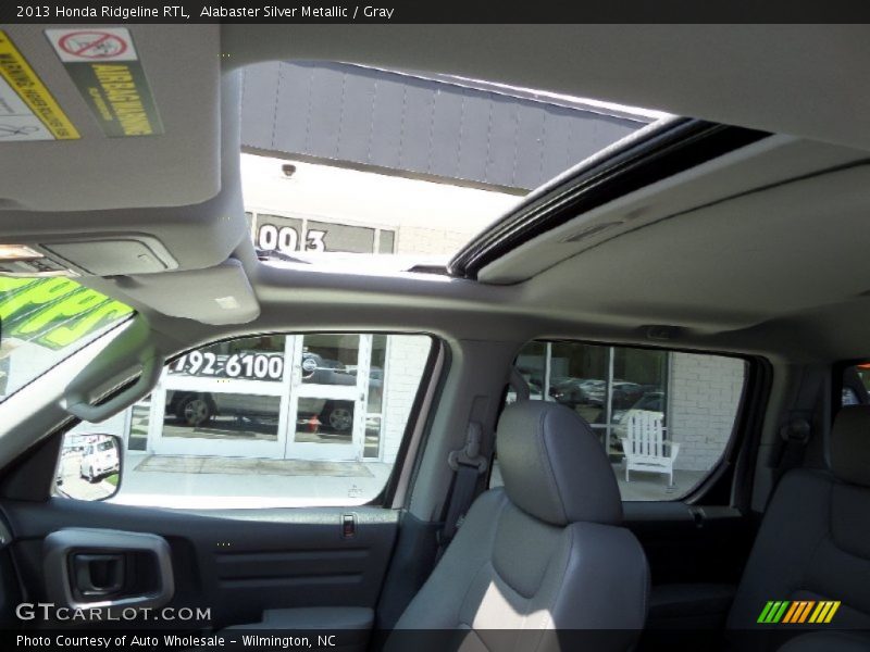 Alabaster Silver Metallic / Gray 2013 Honda Ridgeline RTL