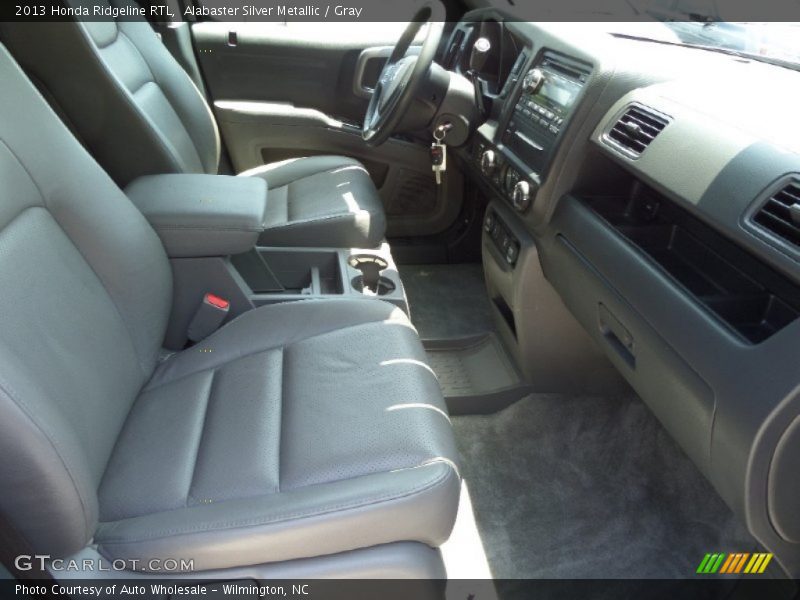 Alabaster Silver Metallic / Gray 2013 Honda Ridgeline RTL