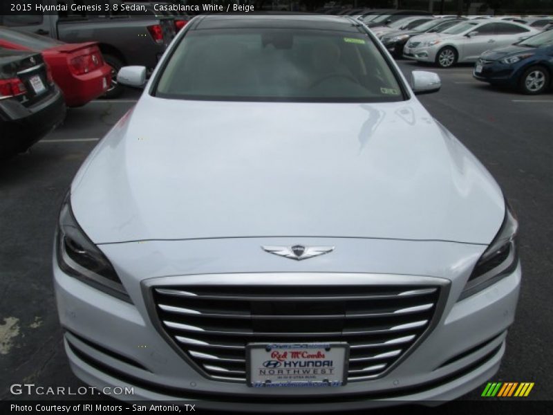 Casablanca White / Beige 2015 Hyundai Genesis 3.8 Sedan