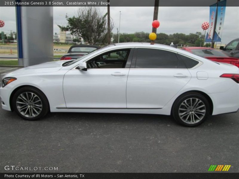 Casablanca White / Beige 2015 Hyundai Genesis 3.8 Sedan