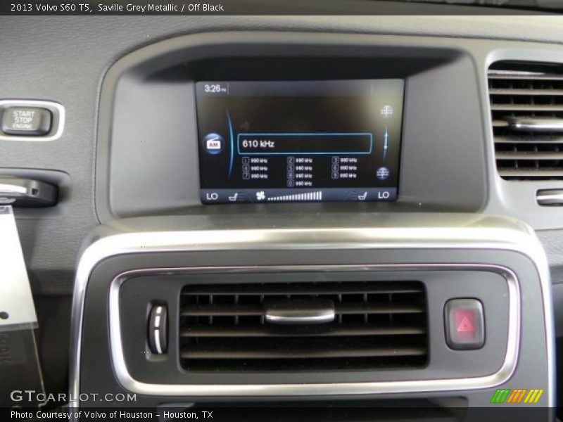 Saville Grey Metallic / Off Black 2013 Volvo S60 T5