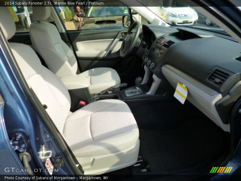 Marine Blue Pearl / Platinum 2014 Subaru Forester 2.5i