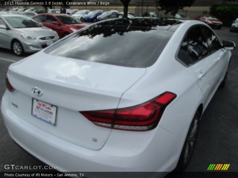 Casablanca White / Beige 2015 Hyundai Genesis 3.8 Sedan