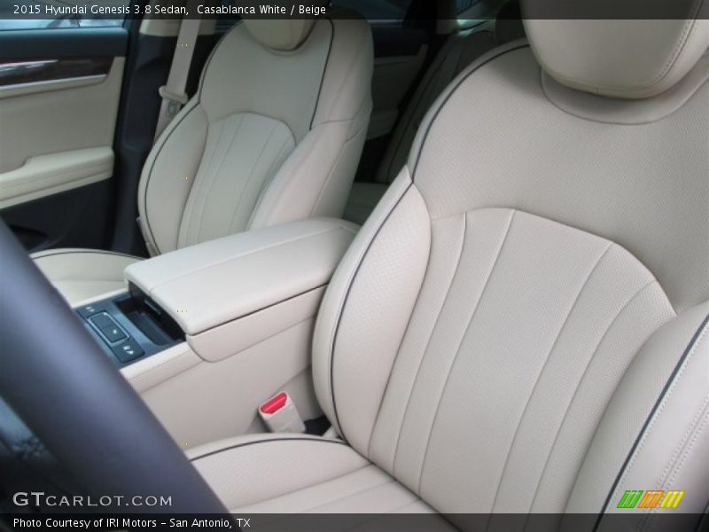 Casablanca White / Beige 2015 Hyundai Genesis 3.8 Sedan