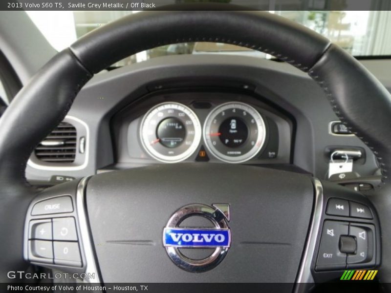 Saville Grey Metallic / Off Black 2013 Volvo S60 T5