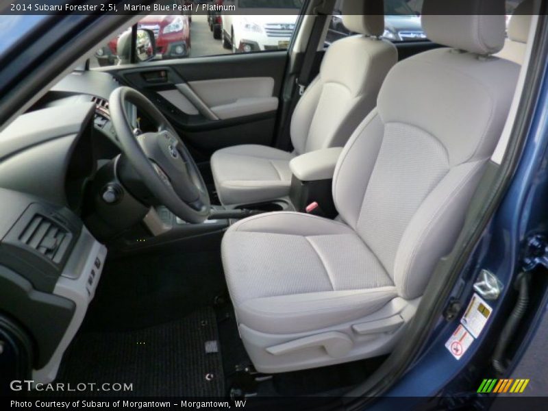 Marine Blue Pearl / Platinum 2014 Subaru Forester 2.5i