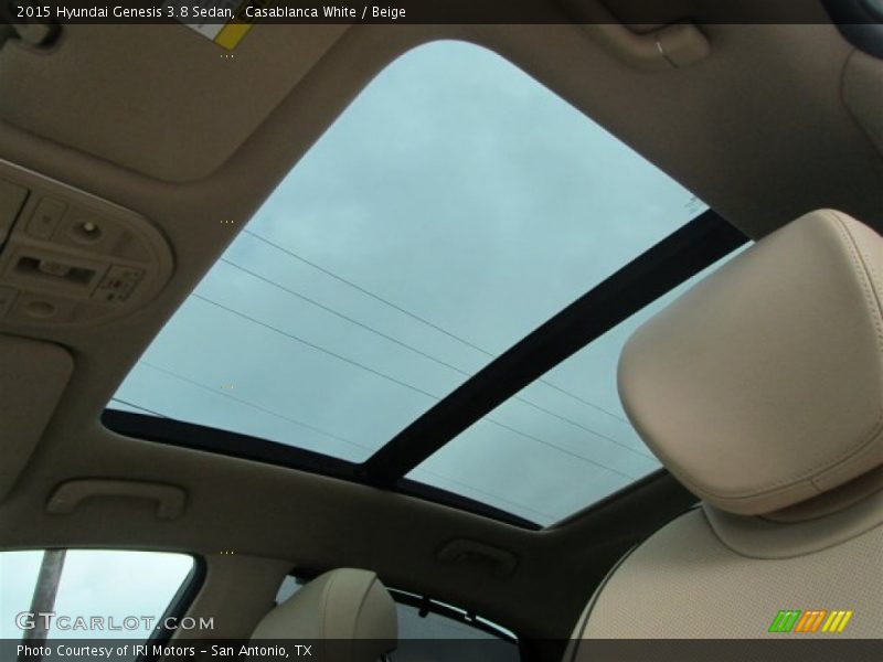 Casablanca White / Beige 2015 Hyundai Genesis 3.8 Sedan