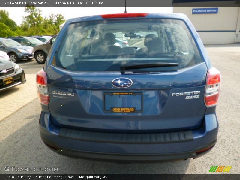 Marine Blue Pearl / Platinum 2014 Subaru Forester 2.5i