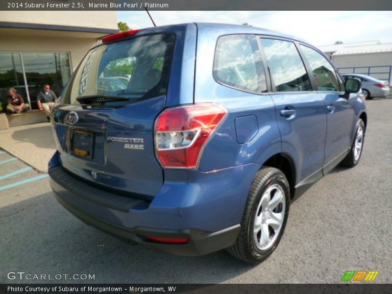 Marine Blue Pearl / Platinum 2014 Subaru Forester 2.5i