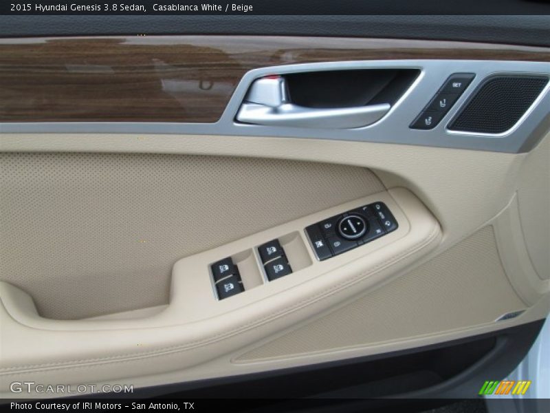 Casablanca White / Beige 2015 Hyundai Genesis 3.8 Sedan