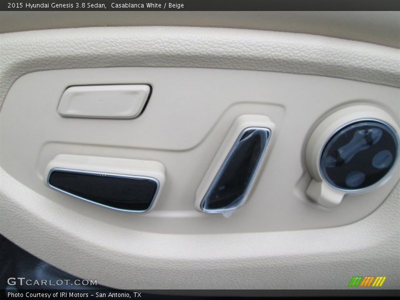 Casablanca White / Beige 2015 Hyundai Genesis 3.8 Sedan