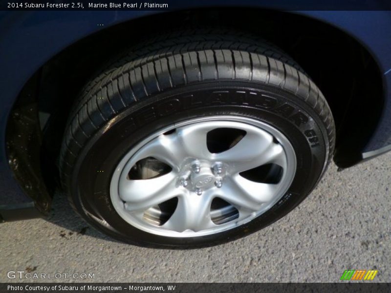 Marine Blue Pearl / Platinum 2014 Subaru Forester 2.5i
