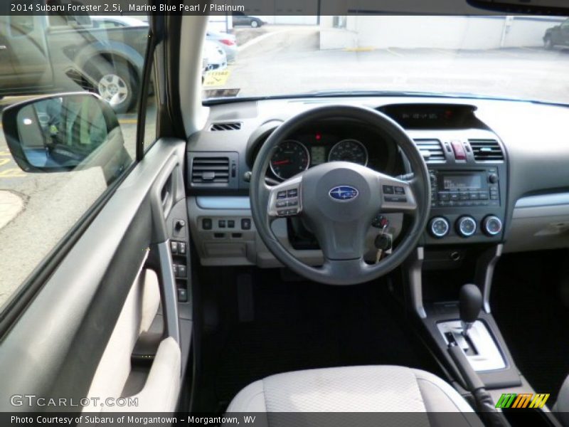 Marine Blue Pearl / Platinum 2014 Subaru Forester 2.5i