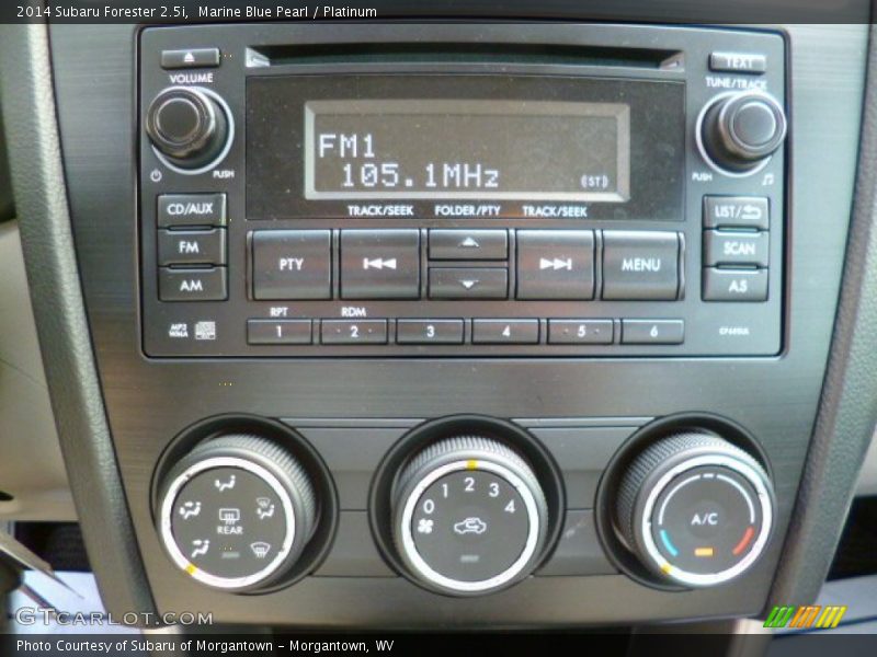 Marine Blue Pearl / Platinum 2014 Subaru Forester 2.5i