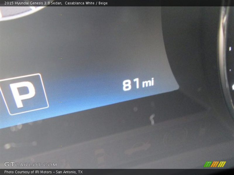 Casablanca White / Beige 2015 Hyundai Genesis 3.8 Sedan