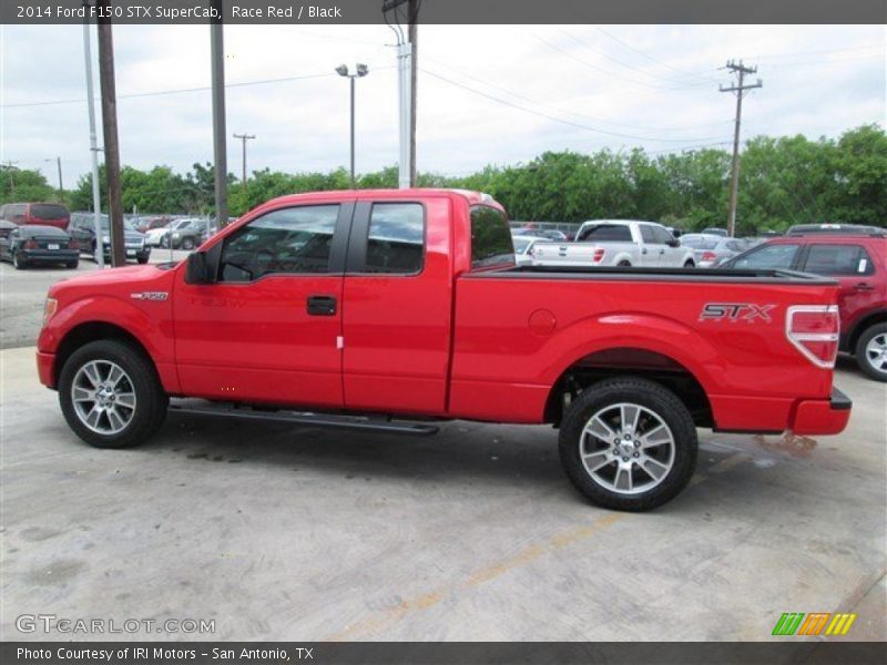 Race Red / Black 2014 Ford F150 STX SuperCab