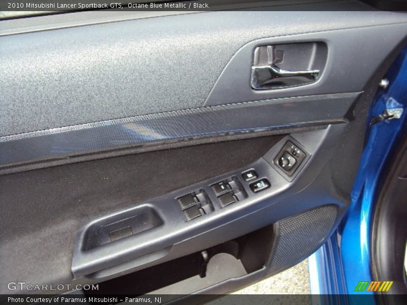 Octane Blue Metallic / Black 2010 Mitsubishi Lancer Sportback GTS