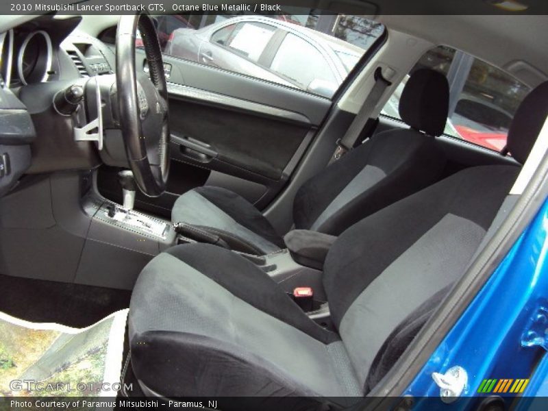 Octane Blue Metallic / Black 2010 Mitsubishi Lancer Sportback GTS
