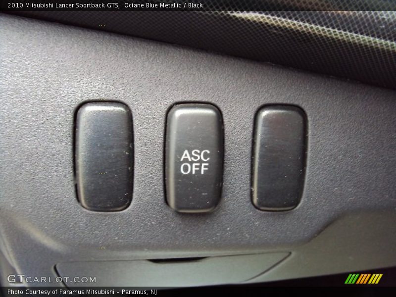 Octane Blue Metallic / Black 2010 Mitsubishi Lancer Sportback GTS