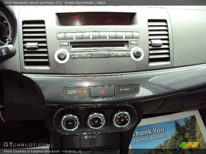 Octane Blue Metallic / Black 2010 Mitsubishi Lancer Sportback GTS