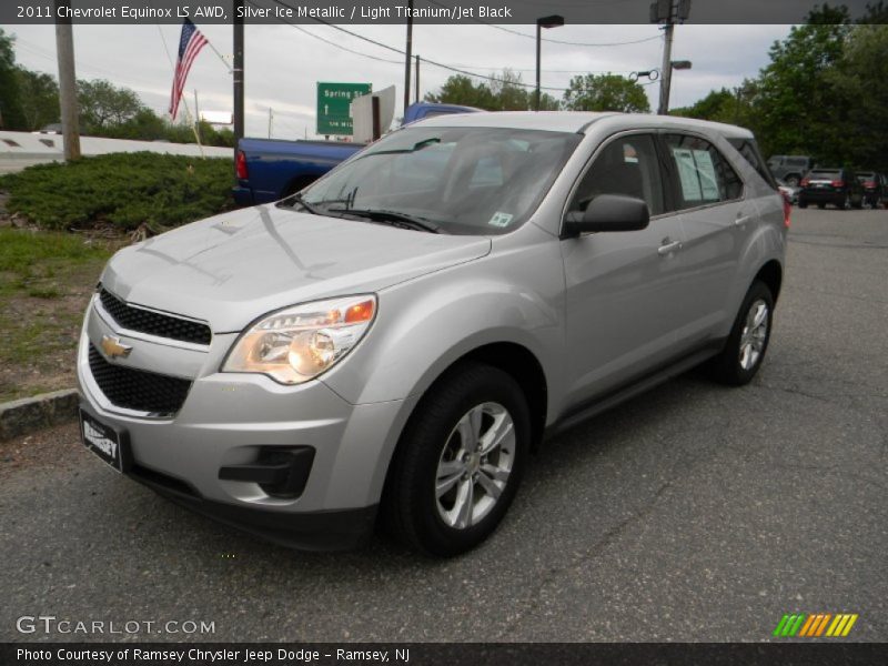 Silver Ice Metallic / Light Titanium/Jet Black 2011 Chevrolet Equinox LS AWD